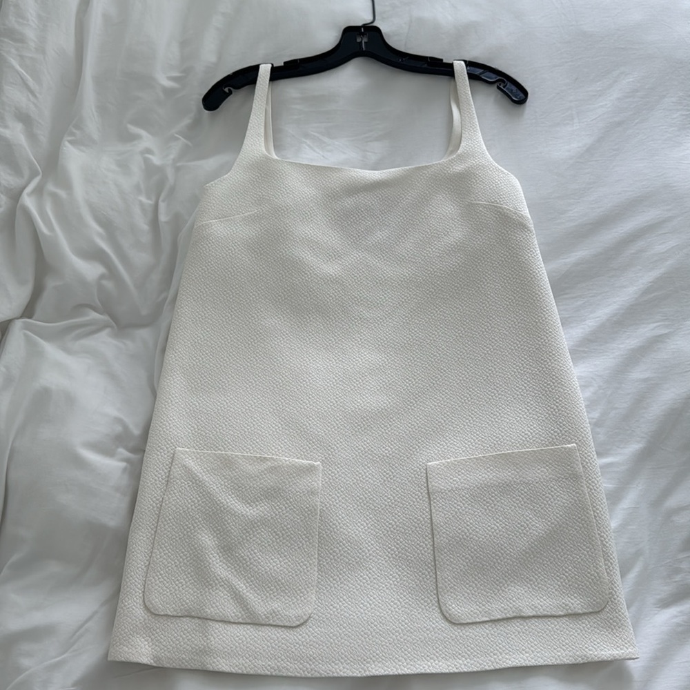 Alexis White Sleeveless Square-Neck Mini Dress - Picture 3 of 3